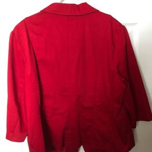 COPY - Red 3/4 sleeve blazer